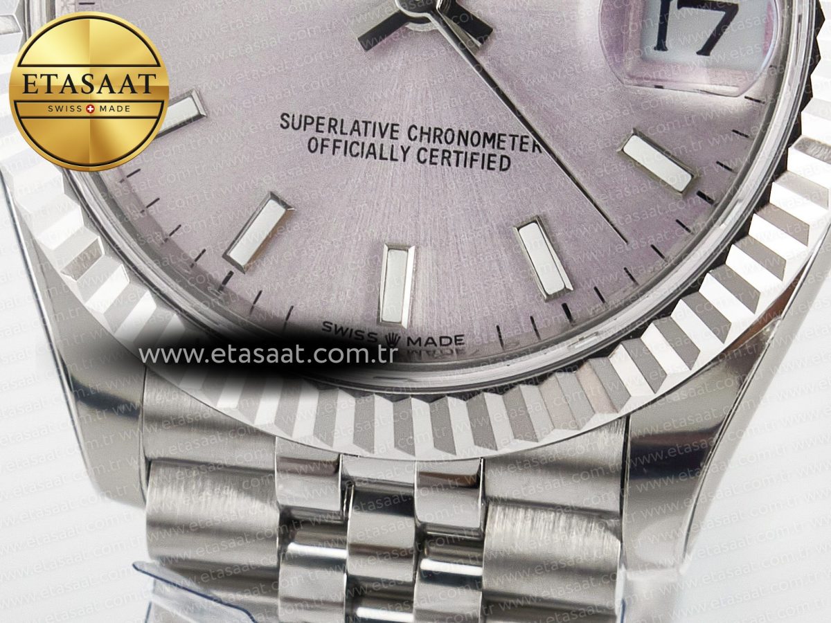 Rolex DateJust 278274 904L Steel Pink Dial Stick Marker on SS Cal.2236 - Görsel 12