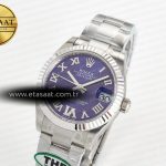 Rolex DateJust 278384RBR 904L Steel Purple Dial on SS Cal.2236