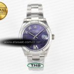 Rolex Datejust 278384RBR Mor Kadran Cal.2236 Eta Saat - Görsel 3 - 1:1 Süper Klon Saat