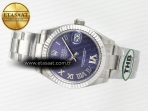 Rolex DateJust 278384RBR 904L Steel Purple Dial on SS Cal.2236 - Görsel 9