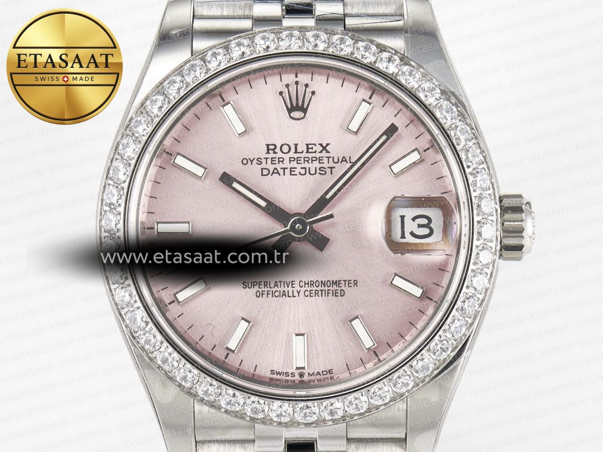 Rolex DateJust 278274 904L Steel RG Dial Stick Marker on SS Cal.2236 - Görsel 4