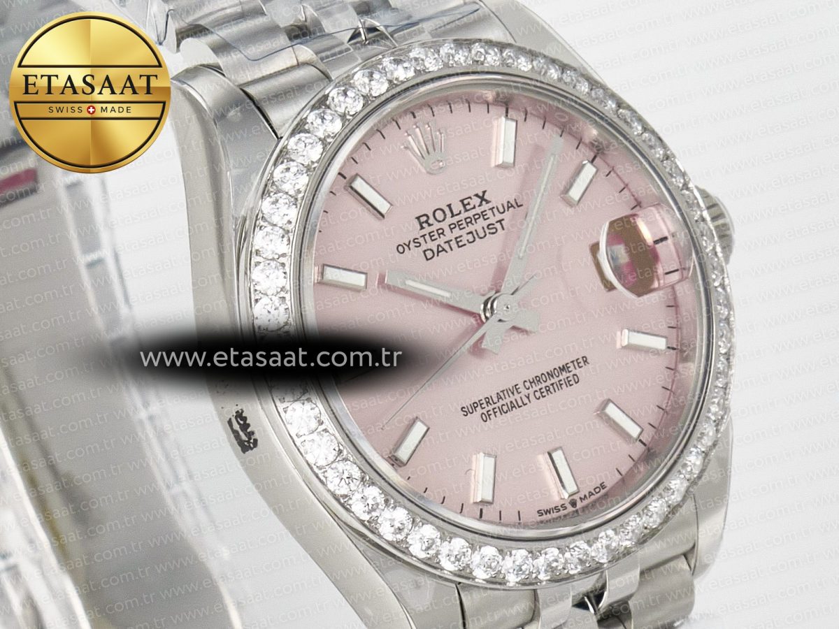 Rolex DateJust 278274 904L Steel RG Dial Stick Marker on SS Cal.2236 - Görsel 5