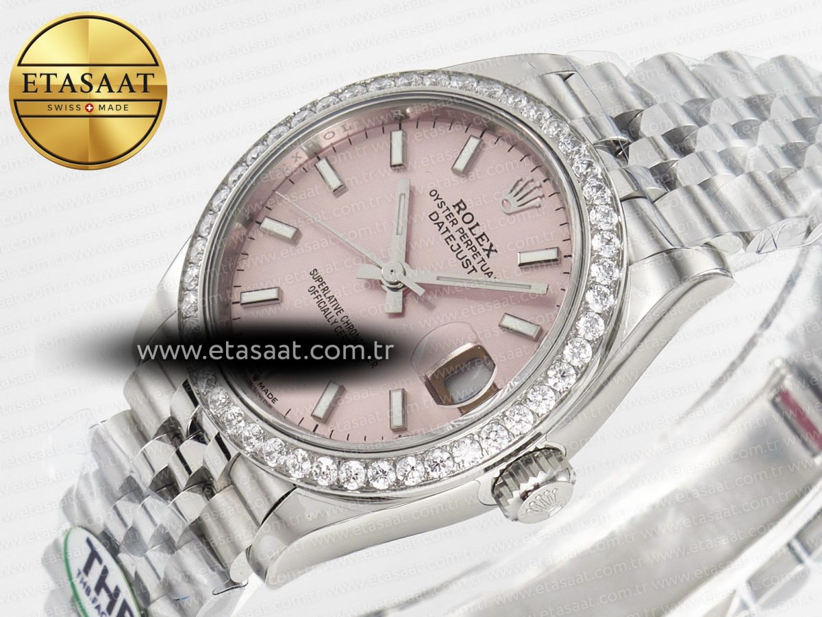 Rolex DateJust 278274 904L Steel RG Dial Stick Marker on SS Cal.2236 - Görsel 6
