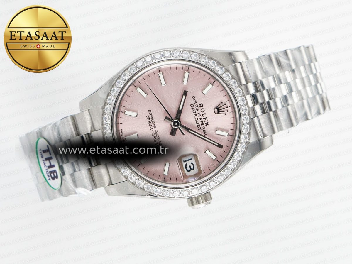 Rolex DateJust 278274 904L Steel RG Dial Stick Marker on SS Cal.2236 - Görsel 8