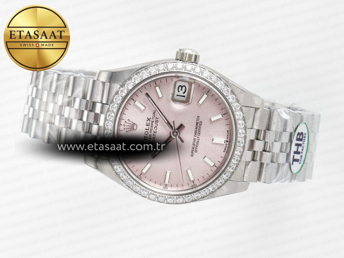 Rolex DateJust 278274 904L Steel RG Dial Stick Marker on SS Cal.2236 - Görsel 9