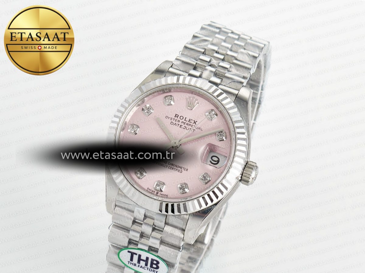 Rolex DateJust 278274 904L Steel  RG Diamond Dial on SS Cal.2236 - Görsel 1