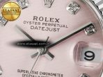 Rolex DateJust 278274 904L Steel  RG Diamond Dial on SS Cal.2236 - Görsel 10