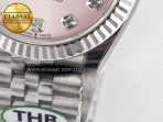 Rolex DateJust 278274 904L Steel  RG Diamond Dial on SS Cal.2236 - Görsel 13
