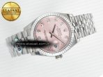 Rolex DateJust 278274 904L Steel  RG Diamond Dial on SS Cal.2236 - Görsel 8