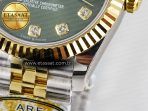 Rolex DateJust 31 278383 ARF 1:1 Best Edition 904L Steel Green Diamonds Dial on SS/YG Jubilee Bracelet ETA 2688 - Görsel 13