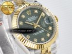 Rolex DateJust 31 278383 ARF 1:1 Best Edition 904L Steel Green Diamonds Dial on SS/YG Jubilee Bracelet ETA 2688 - Görsel 5