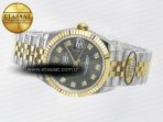 Rolex DateJust 31 278383 ARF 1:1 Best Edition 904L Steel Green Diamonds Dial on SS/YG Jubilee Bracelet ETA 2688 - Görsel 9