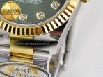 Rolex DateJust 31 278383 ARF 1:1 Best Edition 904L Steel Green Diamonds Dial on SS/YG Oyster Bracelet ETA 2688 - Görsel 13