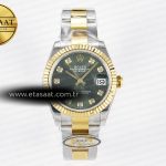 Rolex Datejust 31 278383 ARF Yeşil Pırlantalı 2688 11 Eta Saat - Görsel 3 - 1:1 Süper Klon Saat