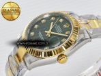 Rolex DateJust 31 278383 ARF 1:1 Best Edition 904L Steel Green Diamonds Dial on SS/YG Oyster Bracelet ETA 2688 - Görsel 6