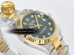 Rolex DateJust 31 278383 ARF 1:1 Best Edition 904L Steel Green Diamonds Dial on SS/YG Oyster Bracelet ETA 2688 - Görsel 7