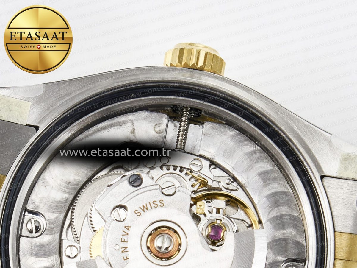 Rolex DateJust 278271 904L Steel Brown Diamonds Dial Diamonds Bezel on SS/YG Cal.2236 - Görsel 22