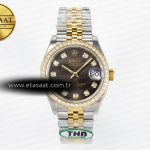 Rolex Datejust 278271 Kahve Pırlantalı Kadran Cal.2236 Eta Saat - Görsel 3 - 1:1 Süper Klon Saat