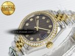Rolex DateJust 278271 904L Steel Brown Diamonds Dial Diamonds Bezel on SS/YG Cal.2236 - Görsel 6