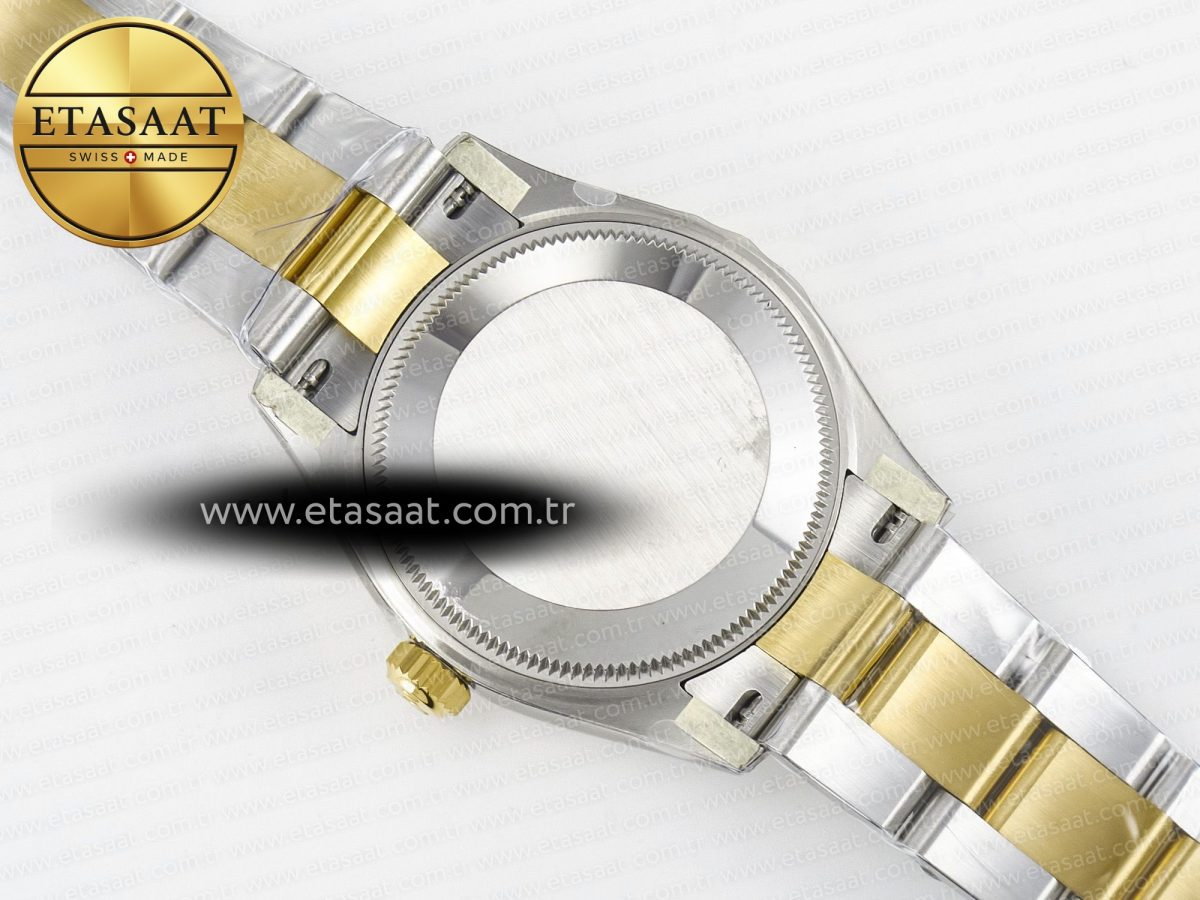 Rolex DateJust 278383RBR 904L SteelGreen Roman Diamonds Dial Diamonds Bezel on SS/YG Cal.2236 - Görsel 17