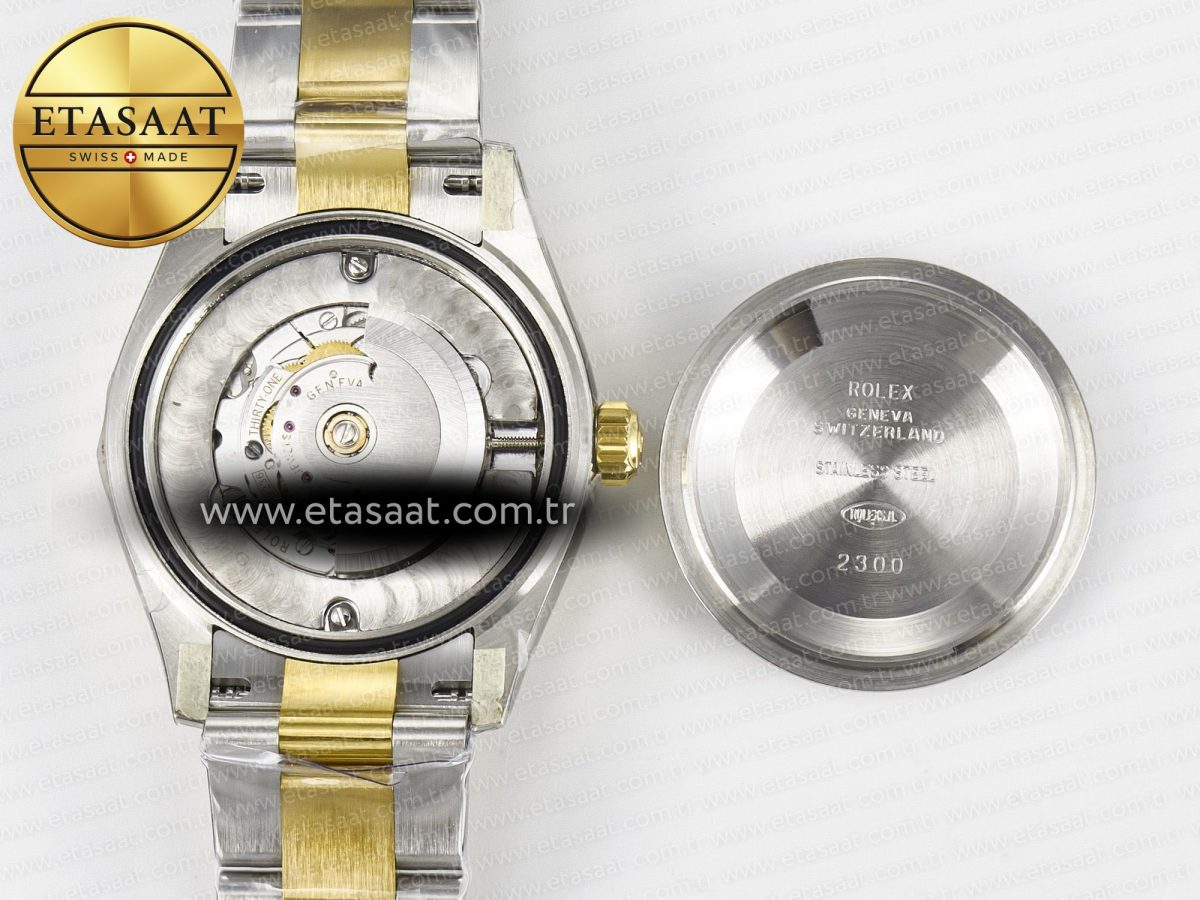 Rolex DateJust 278383RBR 904L SteelGreen Roman Diamonds Dial Diamonds Bezel on SS/YG Cal.2236 - Görsel 18