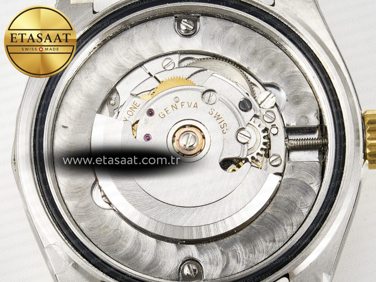 Rolex DateJust 278383RBR 904L SteelGreen Roman Diamonds Dial Diamonds Bezel on SS/YG Cal.2236 - Görsel 21