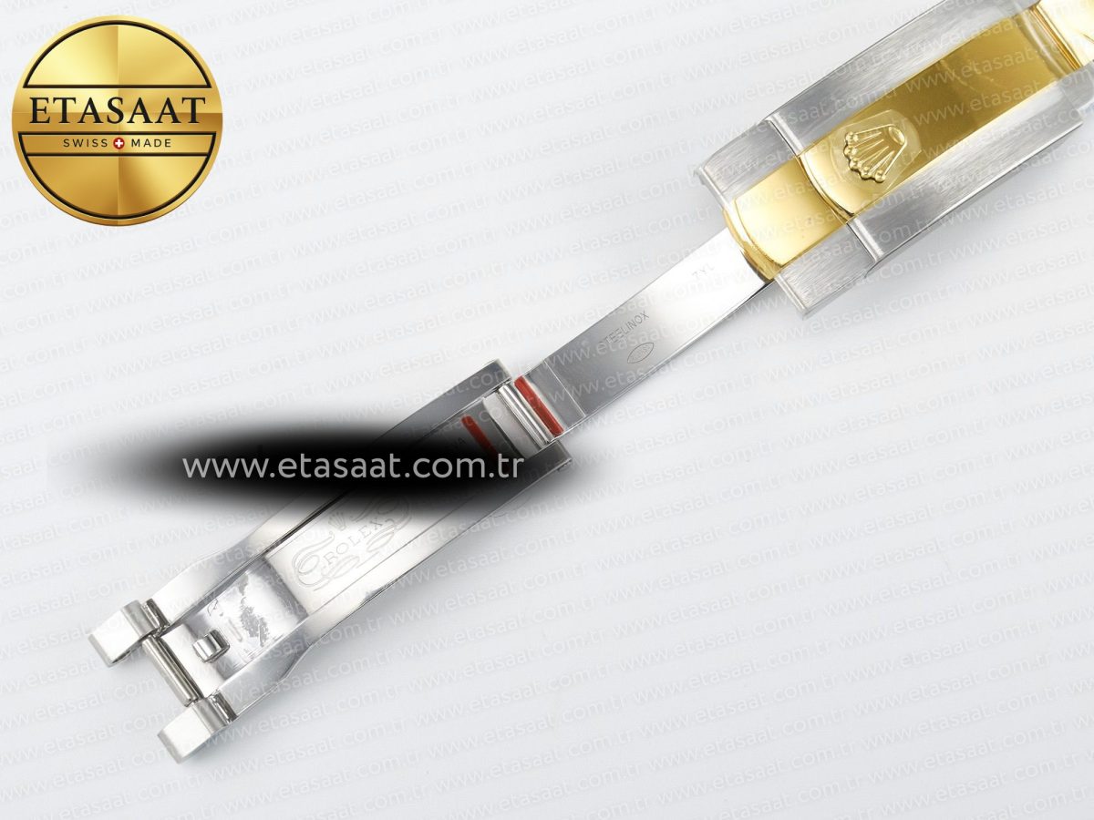 Rolex DateJust 278383RBR 904L SteelGreen Roman Diamonds Dial Diamonds Bezel on SS/YG Cal.2236 - Görsel 31