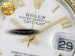 Rolex DateJust 278383RBR 904L Steel White Roman Dial Diamonds Bezel on SS/YG Cal.2236 - Görsel 10