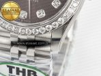 Rolex DateJust 278384 Brown Diamonds Dial Diamonds Bezel on SS Cal.2236 - Görsel 13
