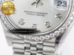 Rolex DateJust 278384RBR 904L Steel Silver Diamonds Dial Diamonds SS Cal.2236 - Görsel 12