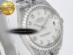 Rolex DateJust 278384RBR 904L Steel Silver Diamonds Dial Diamonds SS Cal.2236 - Görsel 5