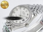 Rolex DateJust 278384RBR 904L Steel Silver Diamonds Dial Diamonds SS Cal.2236 - Görsel 6
