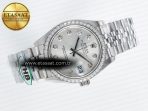 Rolex DateJust 278384RBR 904L Steel Silver Diamonds Dial Diamonds SS Cal.2236 - Görsel 8