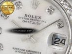 Rolex DateJust 278384RBR 904L Steel White MOP Dial Diamonds Bezel on SS Cal.2236 - Görsel 10