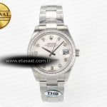 Rolex Datejust 278384RBR Beyaz Sedef Pırlantalı Cal.2236 Eta Saat - Görsel 3 - 1:1 Süper Klon Saat