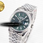 Rolex DateJust 36 126200 904L SS VSF 1:1 Best Edition Green Dial on Jubilee Bracelet VS3235