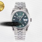 Rolex Datejust 36 126200 VSF Yeşil Kadran Jubilee VS3235 Eta Saat - Görsel 3 - 1:1 Süper Klon Saat