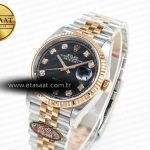 Rolex DateJust 126231 36mm Black Diamonds VR3235