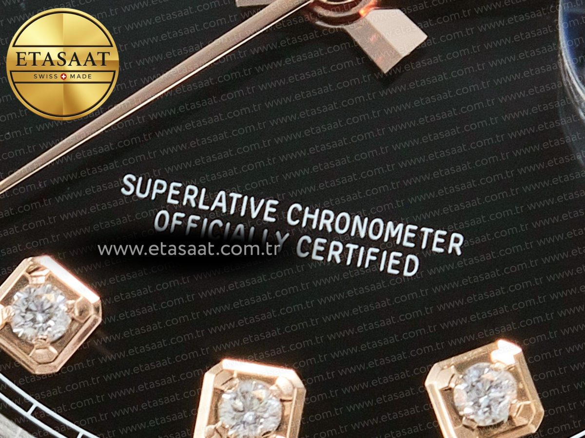 Rolex DateJust 126231 36mm Black Diamonds VR3235 - Görsel 11