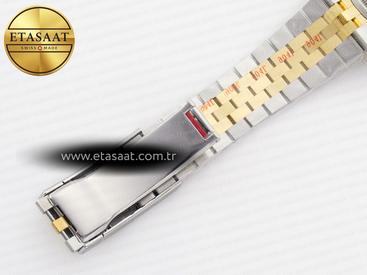 Rolex DateJust 36 126233 Clean 1:1 Best Edition 904L Steel Black Diamonds Dial on SS/YG Jubilee Bracelet VR3235 - Görsel 28