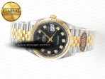 Rolex DateJust 36 126233 Clean 1:1 Best Edition 904L Steel Black Diamonds Dial on SS/YG Jubilee Bracelet VR3235 - Görsel 9
