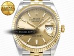 Rolex DateJust 36 126233 Clean 1:1 Best Edition 904L Steel YG Stick Dial on SS/YG Jubilee Bracelet VR3235 - Görsel 4