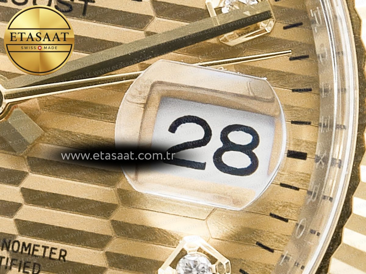 Rolex DateJust 36 126233 Clean 1:1 Best Edition 904L Steel YG Textured Diamonds Dial on SS/YG Jubilee Bracelet VR3235 - Görsel 11