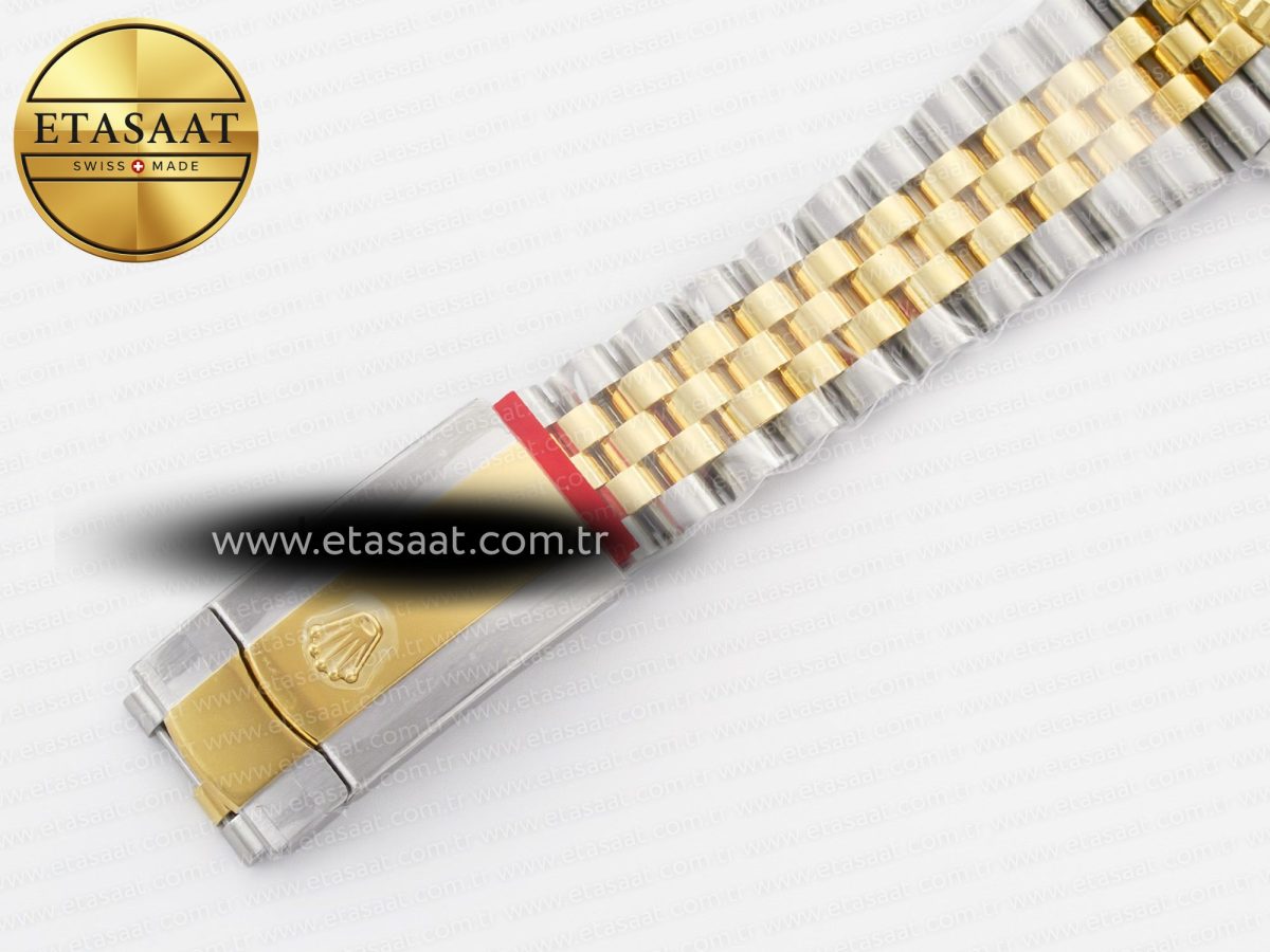 Rolex DateJust 36 126233 Clean 1:1 Best Edition 904L Steel YG Textured Diamonds Dial on SS/YG Jubilee Bracelet VR3235 - Görsel 27