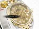 Rolex DateJust 36 126233 Clean 1:1 Best Edition 904L Steel YG Textured Diamonds Dial on SS/YG Jubilee Bracelet VR3235 - Görsel 5