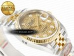 Rolex DateJust 36 126233 Clean 1:1 Best Edition 904L Steel YG Textured Diamonds Dial on SS/YG Jubilee Bracelet VR3235 - Görsel 7
