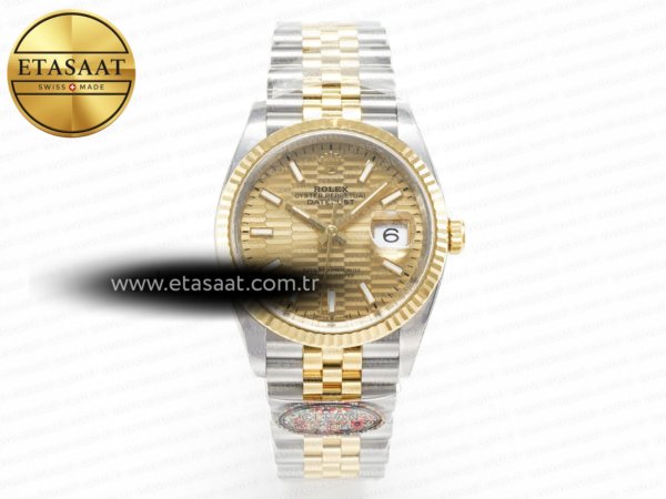Rolex Datejust 126233 VR3235 Eta Saat - 1:1 Süper Klon Replika Saat