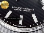 Rolex DateJust 36 126234 904L SS Clean 1:1 Best Edition Fluted Bezel Black Dial on Jubilee Bracelet VR3235 - Görsel 12