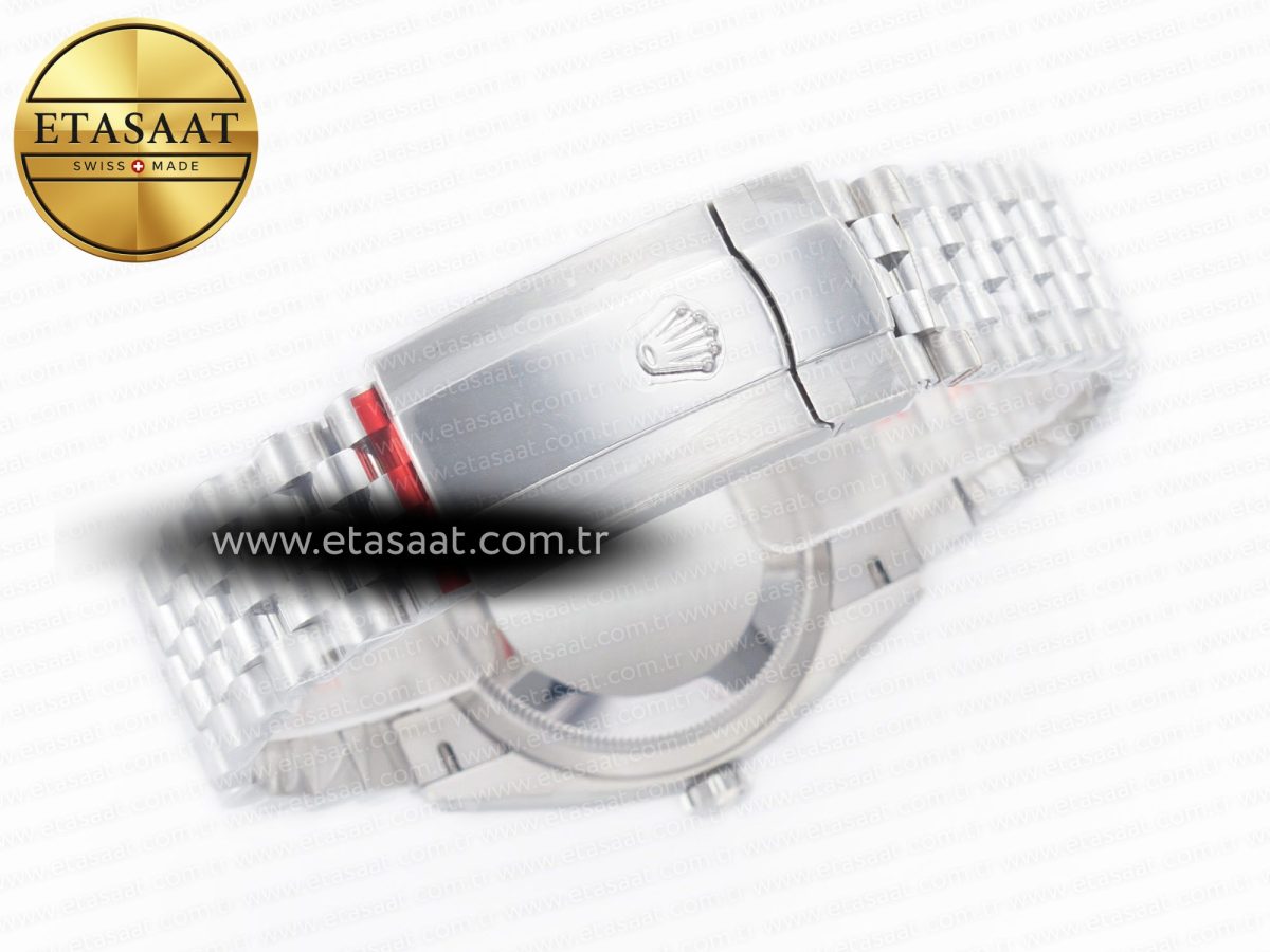 Rolex DateJust 36 126234 904L SS Clean 1:1 Best Edition Fluted Bezel Black Dial on Jubilee Bracelet VR3235 - Görsel 16