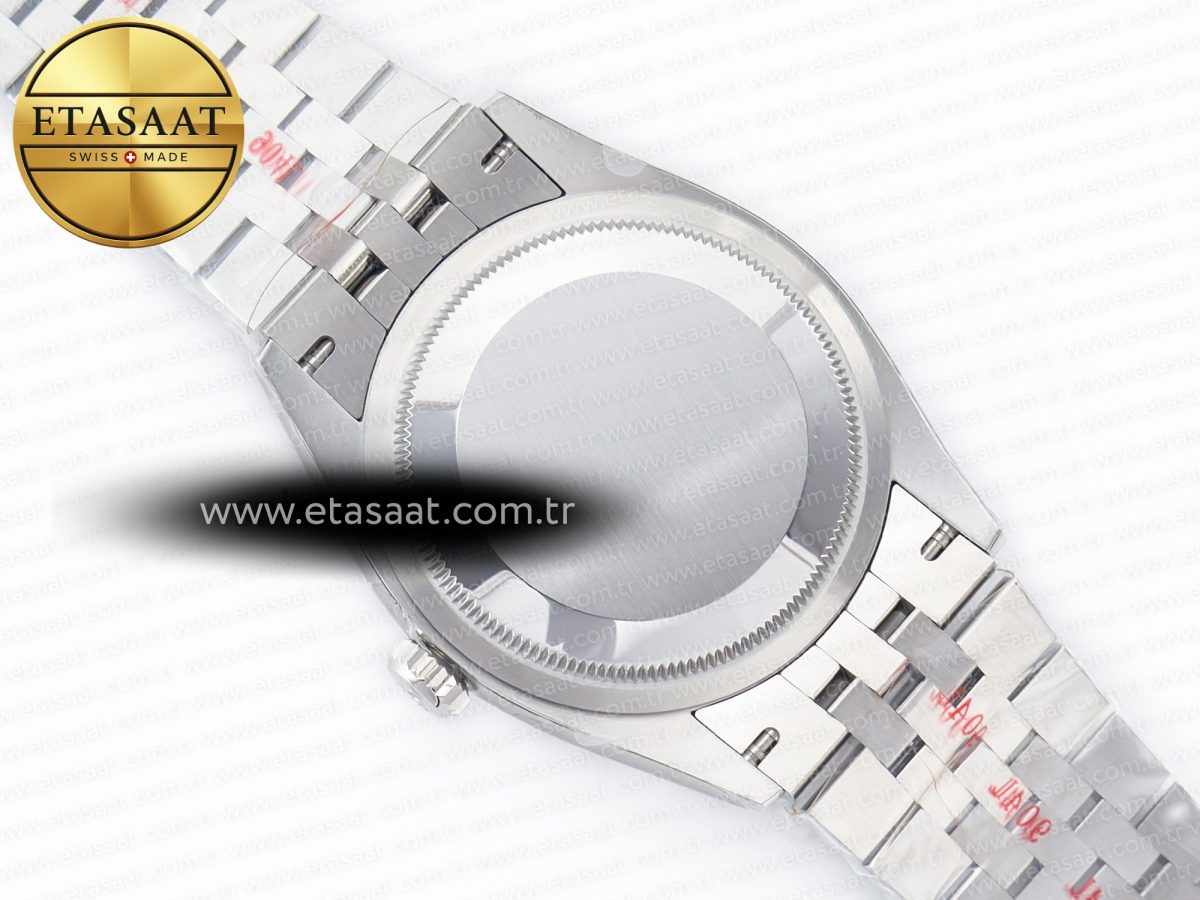 Rolex DateJust 36 126234 904L SS Clean 1:1 Best Edition Fluted Bezel Black Dial on Jubilee Bracelet VR3235 - Görsel 17